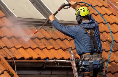 Démoussage et hydrofuge de toiture à Jenzat